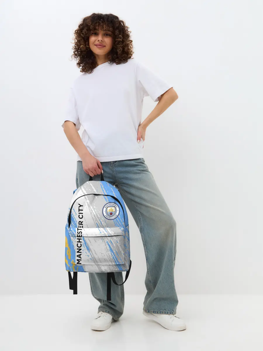 Рюкзак джинсовый / МАНЧЕСТЕР СИТИ / МАНЧЕСТЕР