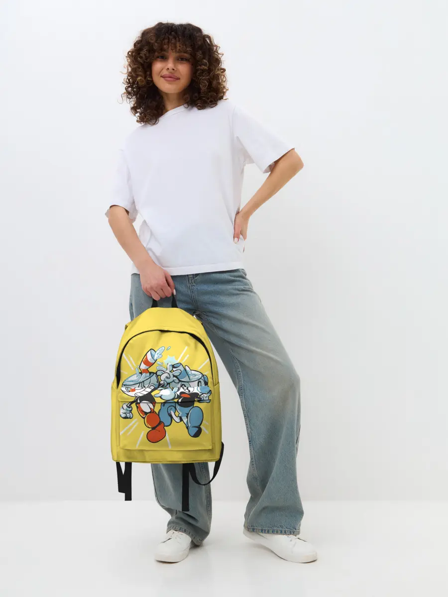 Рюкзак джинсовый / Cuphead bros