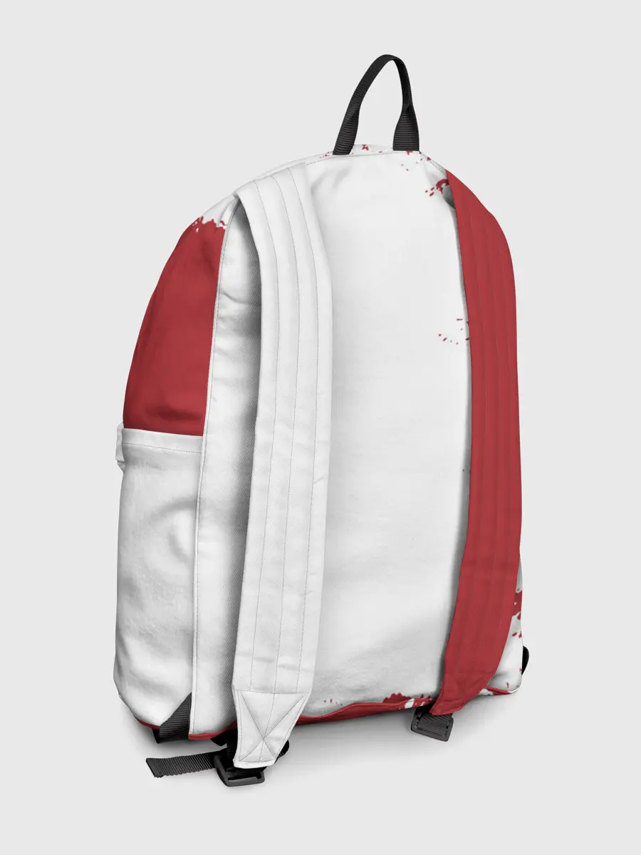 Рюкзак джинсовый / Аста Чёрный клевер красный дым