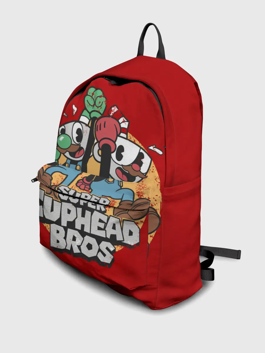 Рюкзак джинсовый / Super Cuphead Bros