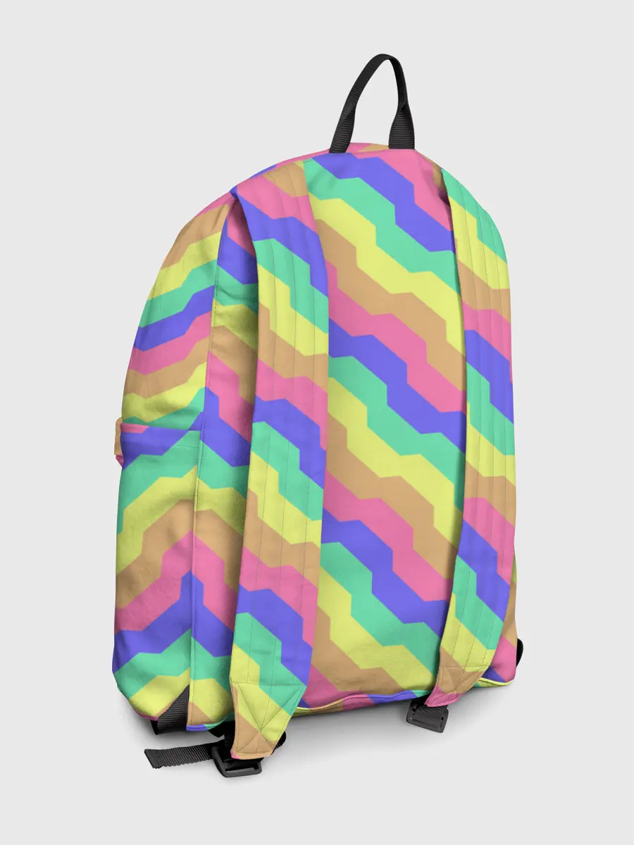 Рюкзак джинсовый / Радужные волны