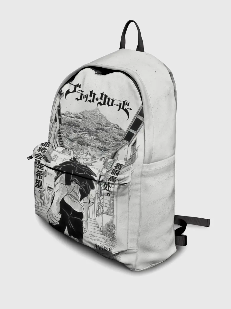 Рюкзак джинсовый / Аста город Чёрный клевер