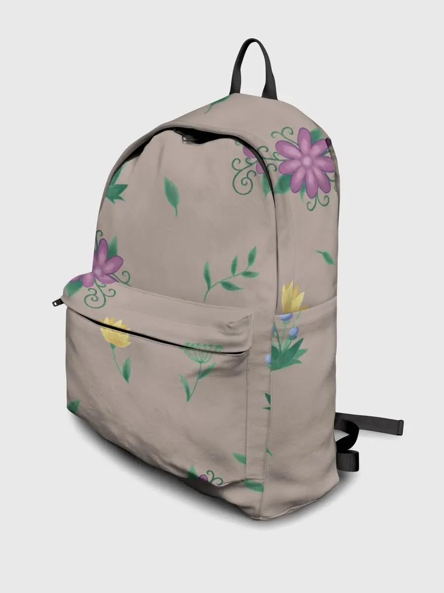 Рюкзак джинсовый / Цветочная эстетика