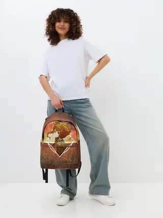 Рюкзак джинсовый / Волчица Хоро