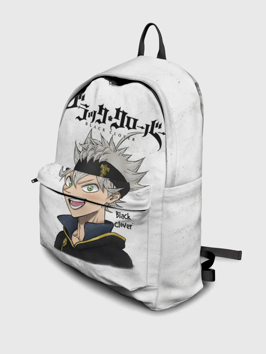 Рюкзак джинсовый / Чёрный клевер Аста