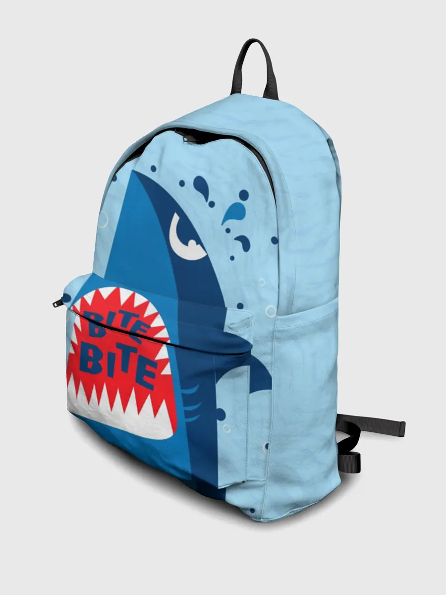 Рюкзак джинсовый / Акула bite