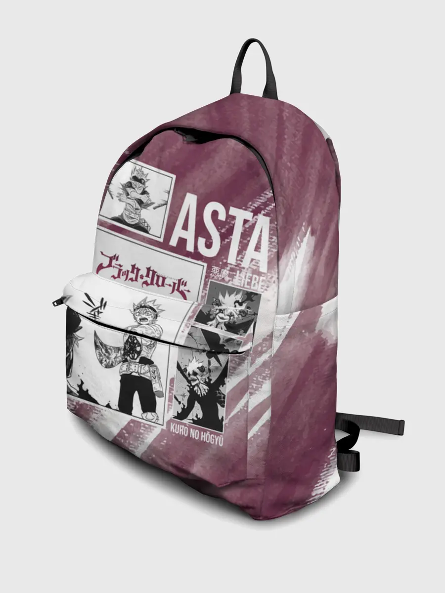 Рюкзак джинсовый / Аста Либе Чёрный клевер