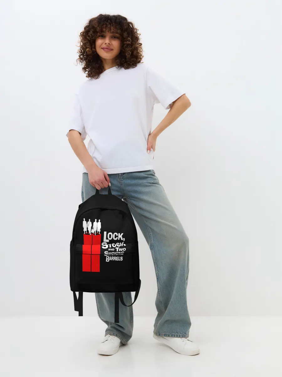 Рюкзак джинсовый / Карты деньги два ствола