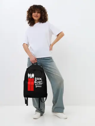 Рюкзак джинсовый / Карты деньги два ствола