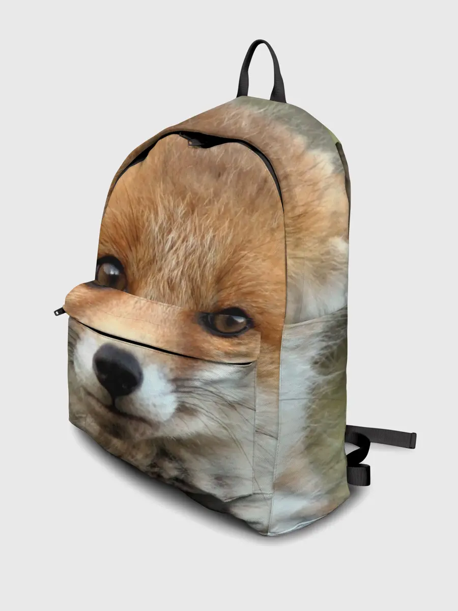 Рюкзак джинсовый / Миленький лисенок