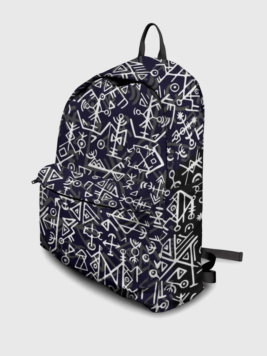 Рюкзак джинсовый / Руны