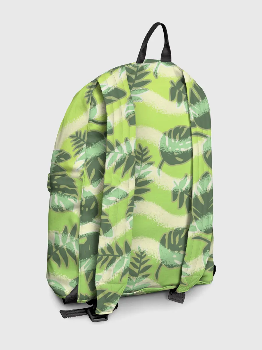 Рюкзак джинсовый / Тропический фон