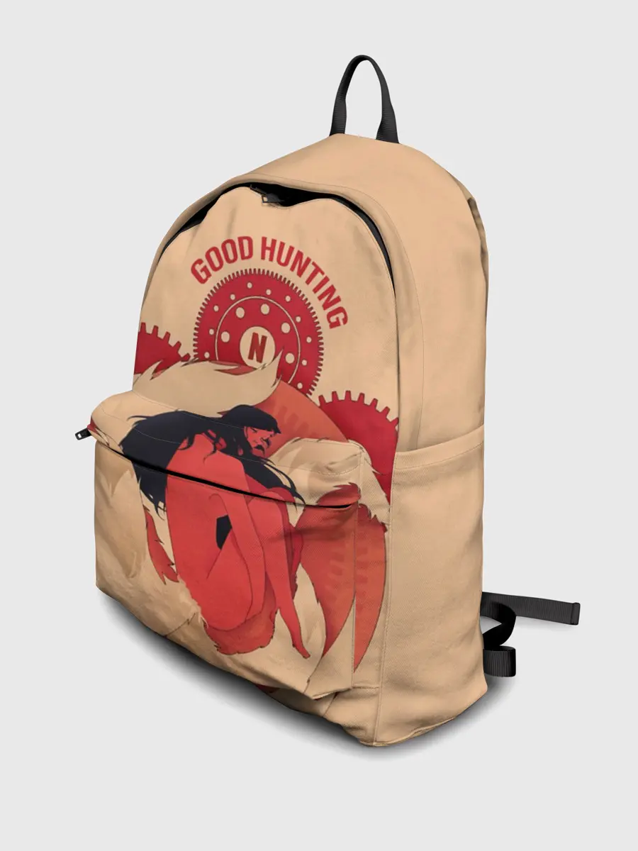 Рюкзак джинсовый / Любовь, смерть и роботы. Good hunting