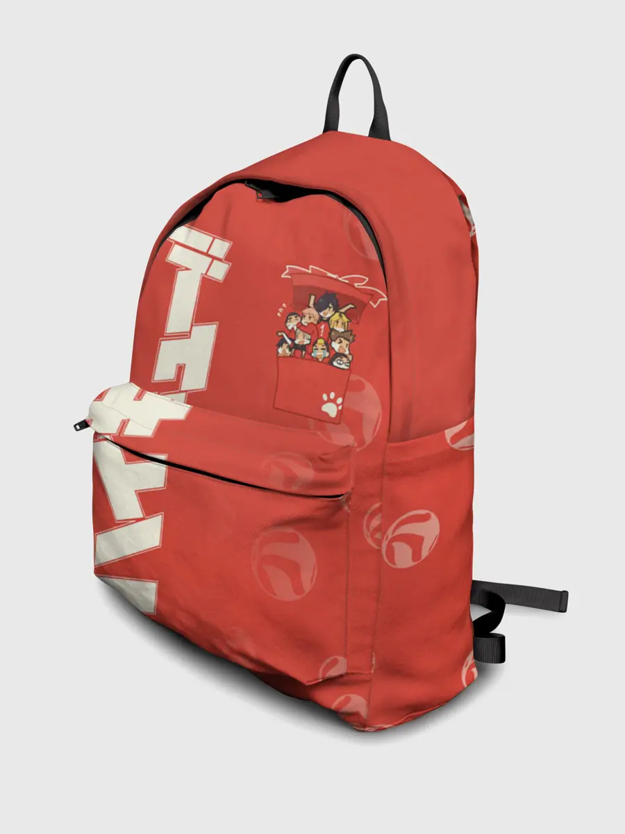 Рюкзак джинсовый / Команда Некома в кармане Haikyu!!