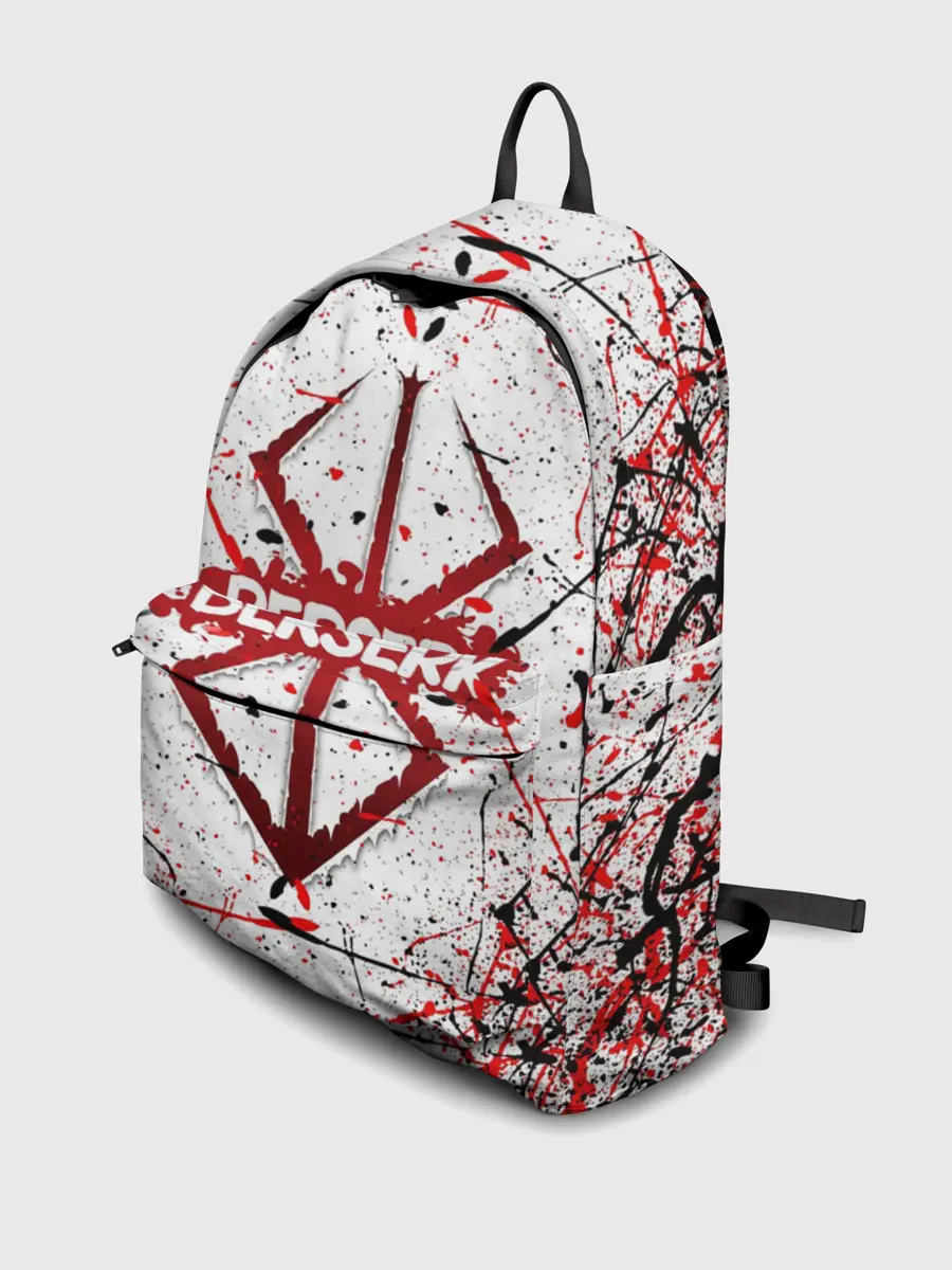 Рюкзак джинсовый / БЕРСЕРК рваный лого