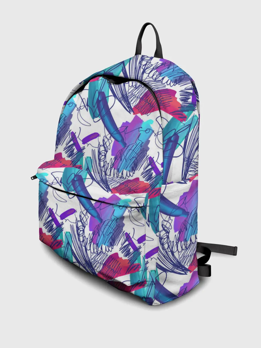 Рюкзак джинсовый / Абстракция пятна краски