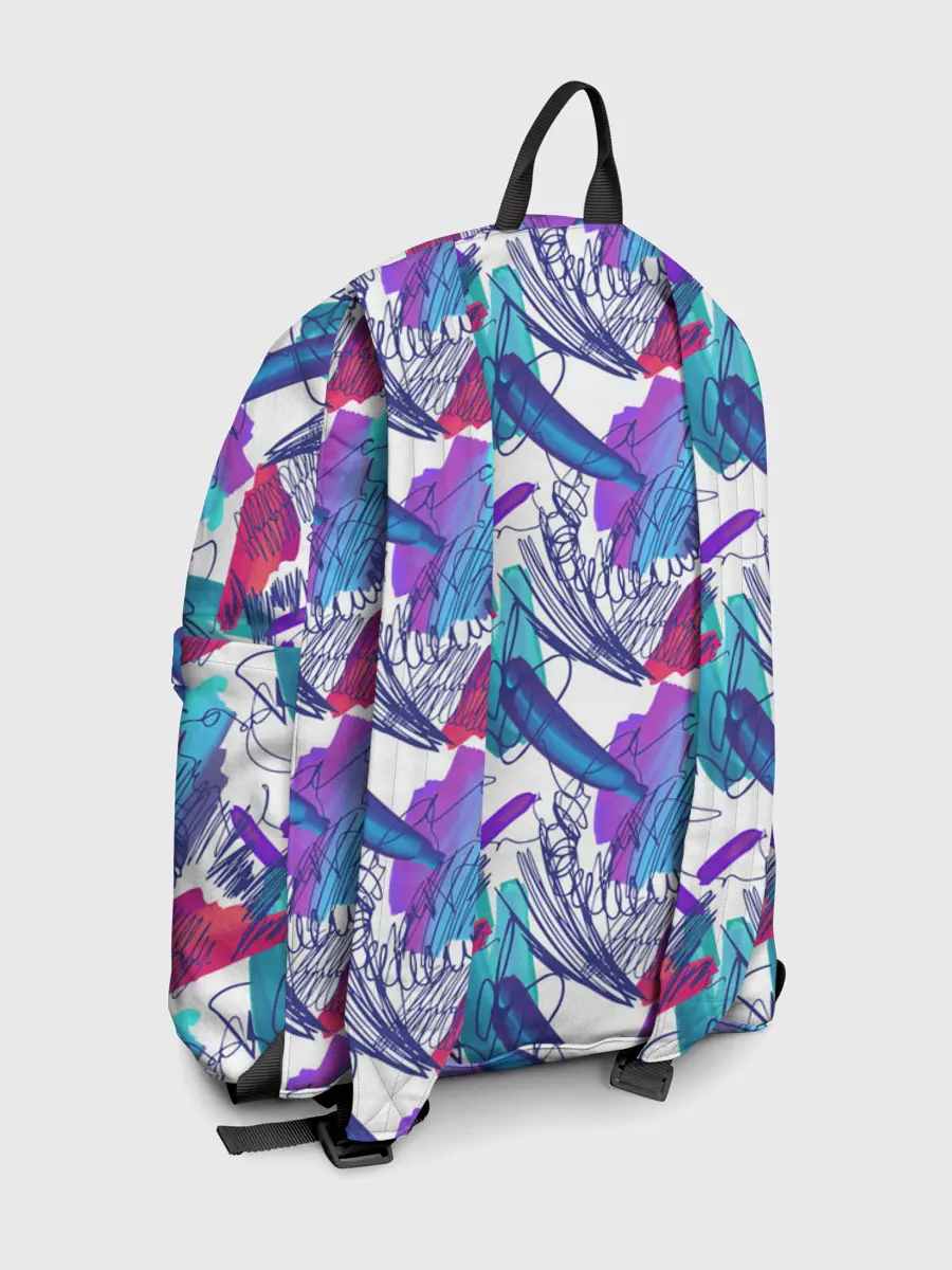 Рюкзак джинсовый / Абстракция пятна краски