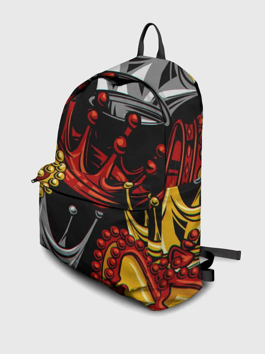 Рюкзак джинсовый / КОРОЛЕВСКИЙ БАГРОВЫЙ 3D