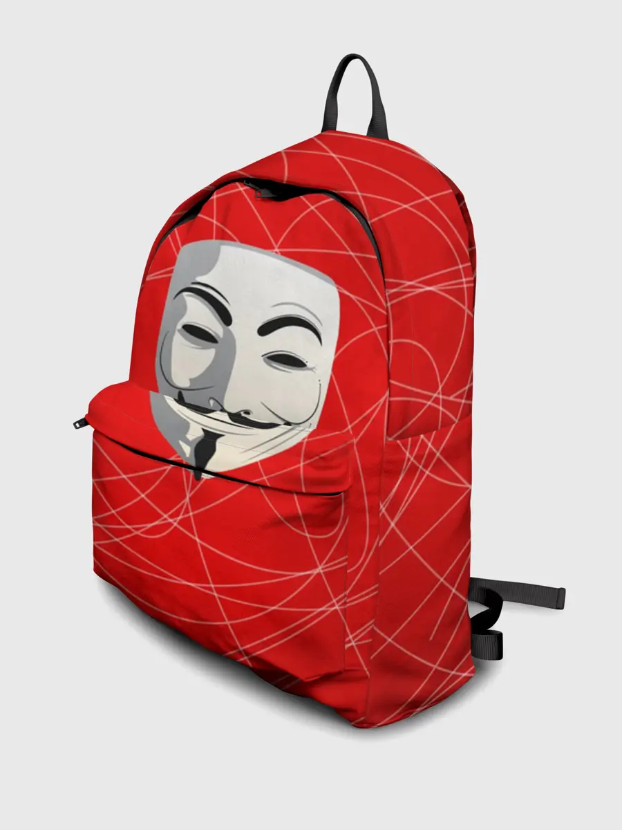 Рюкзак джинсовый / Маска Гая Фокса