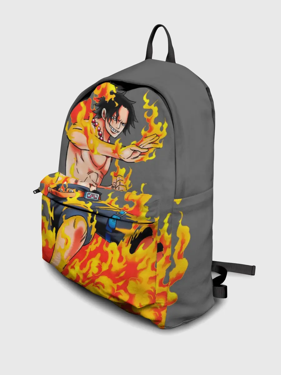 Рюкзак джинсовый / Портгас Д Эйс из One Piece