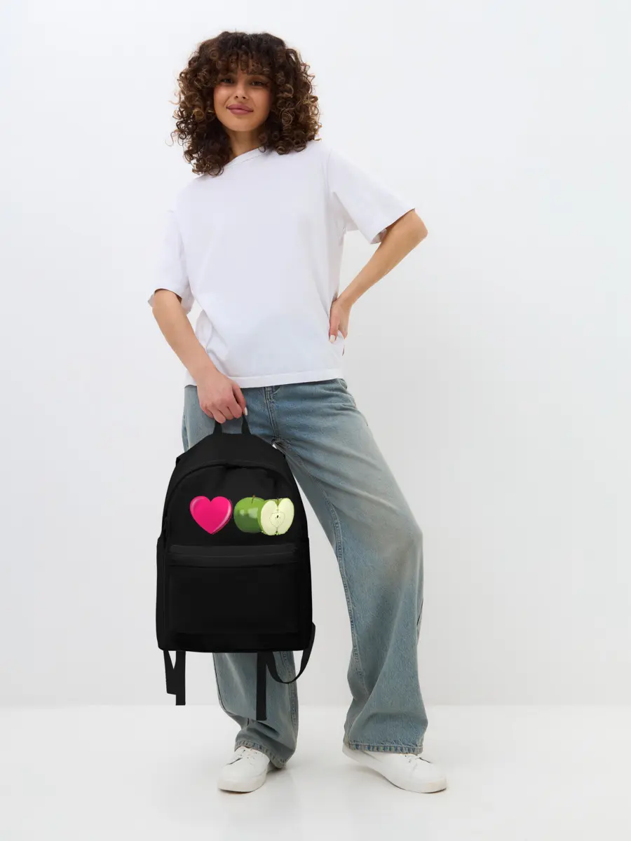 Рюкзак джинсовый / I LOVE APPLE