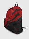 Рюкзак джинсовый / Красное чёрное 3D