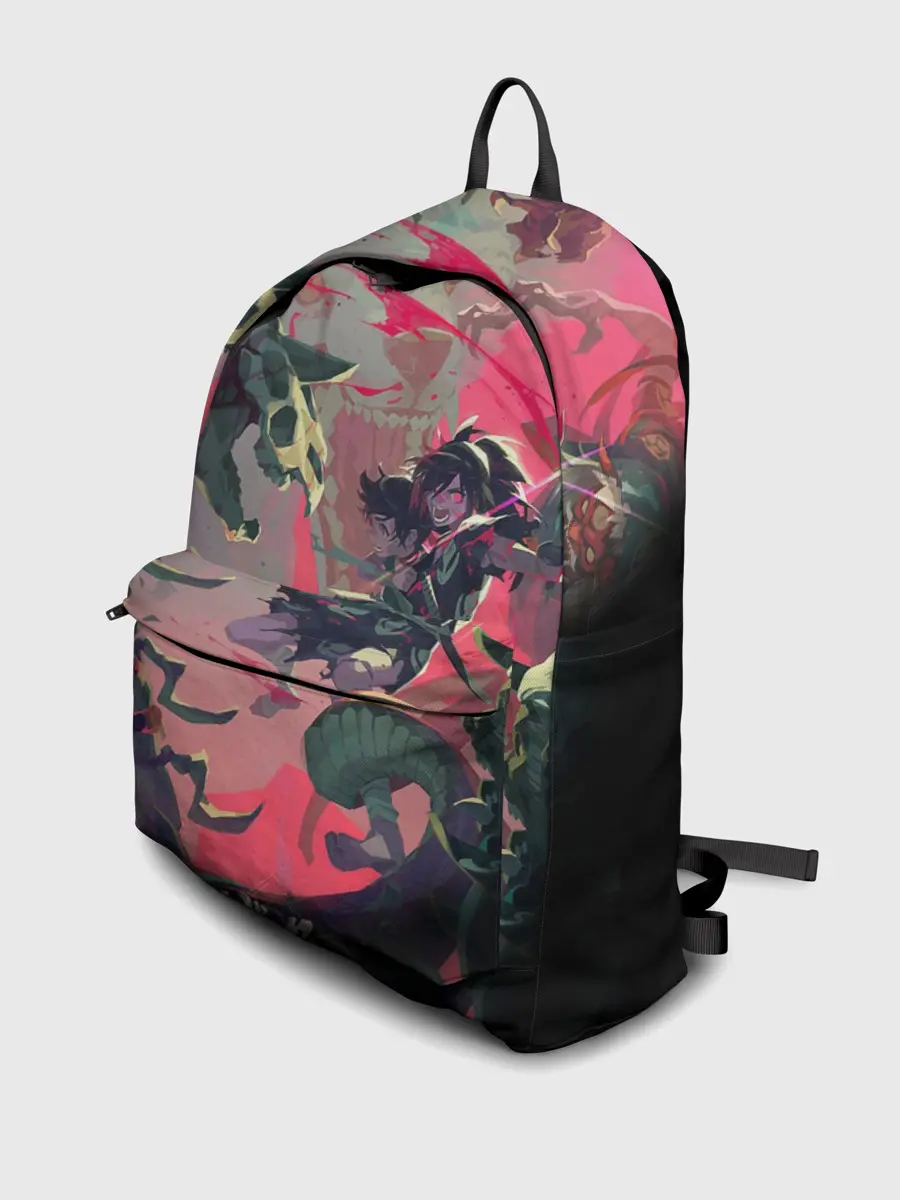 Рюкзак джинсовый / СРАЖЕНИЕ С ДЕМОНАМИ | ДОРОРО