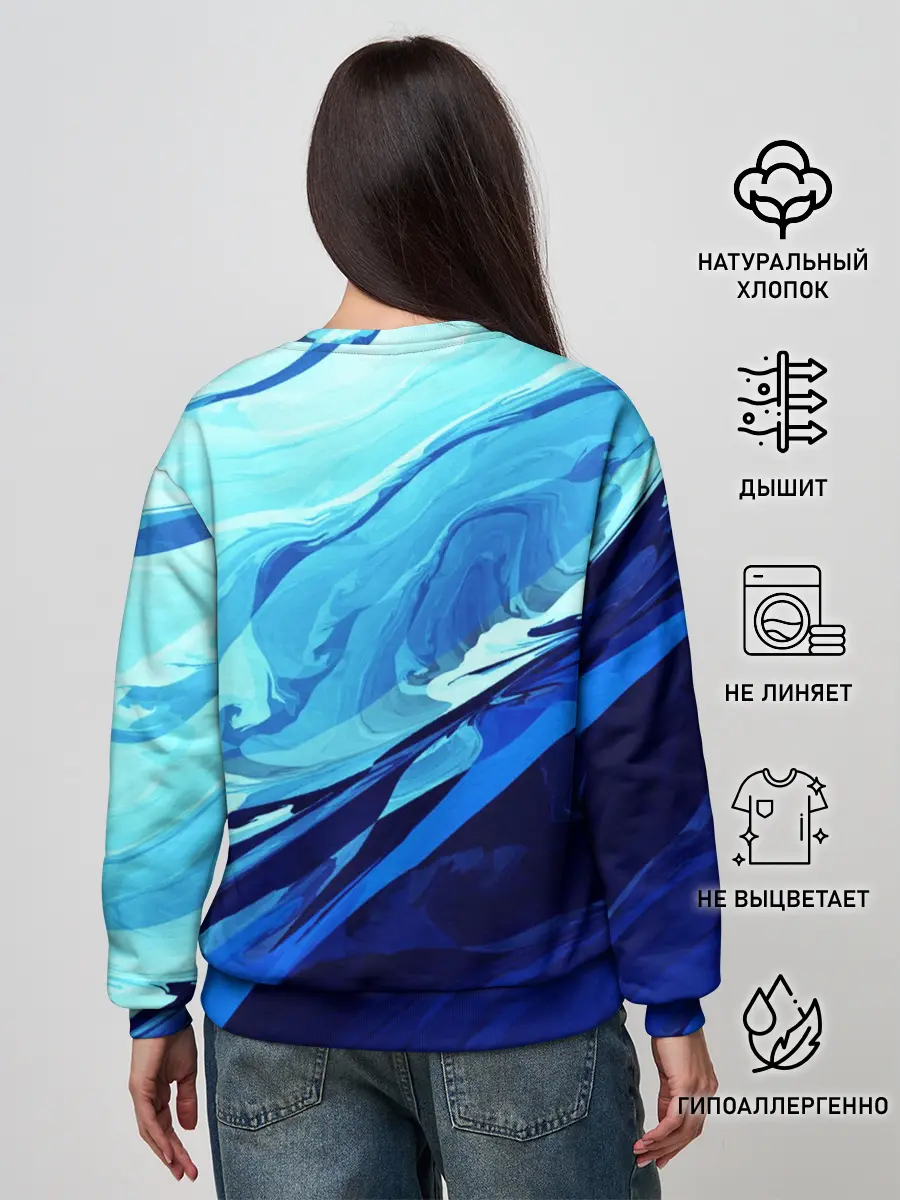 Женский свитшот / Котик Ангелочек