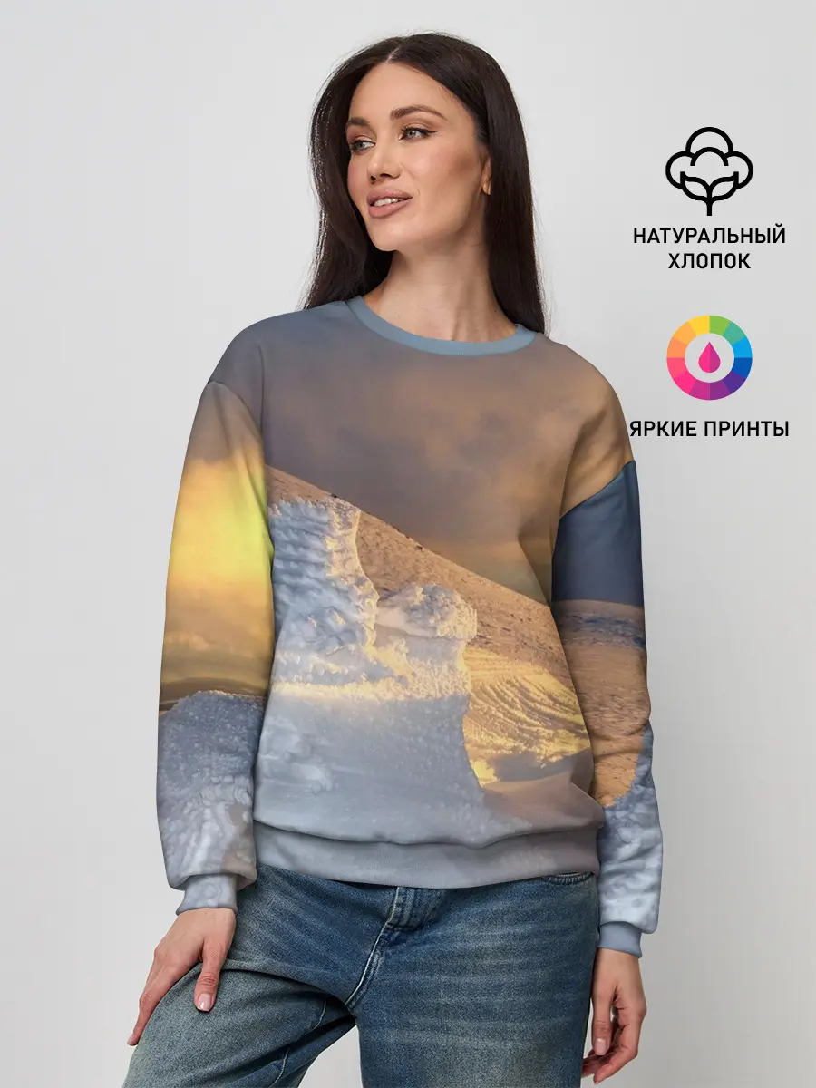 Женский свитшот / Снежная долина