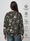 Женский свитшот / Spotify Рок Черепа