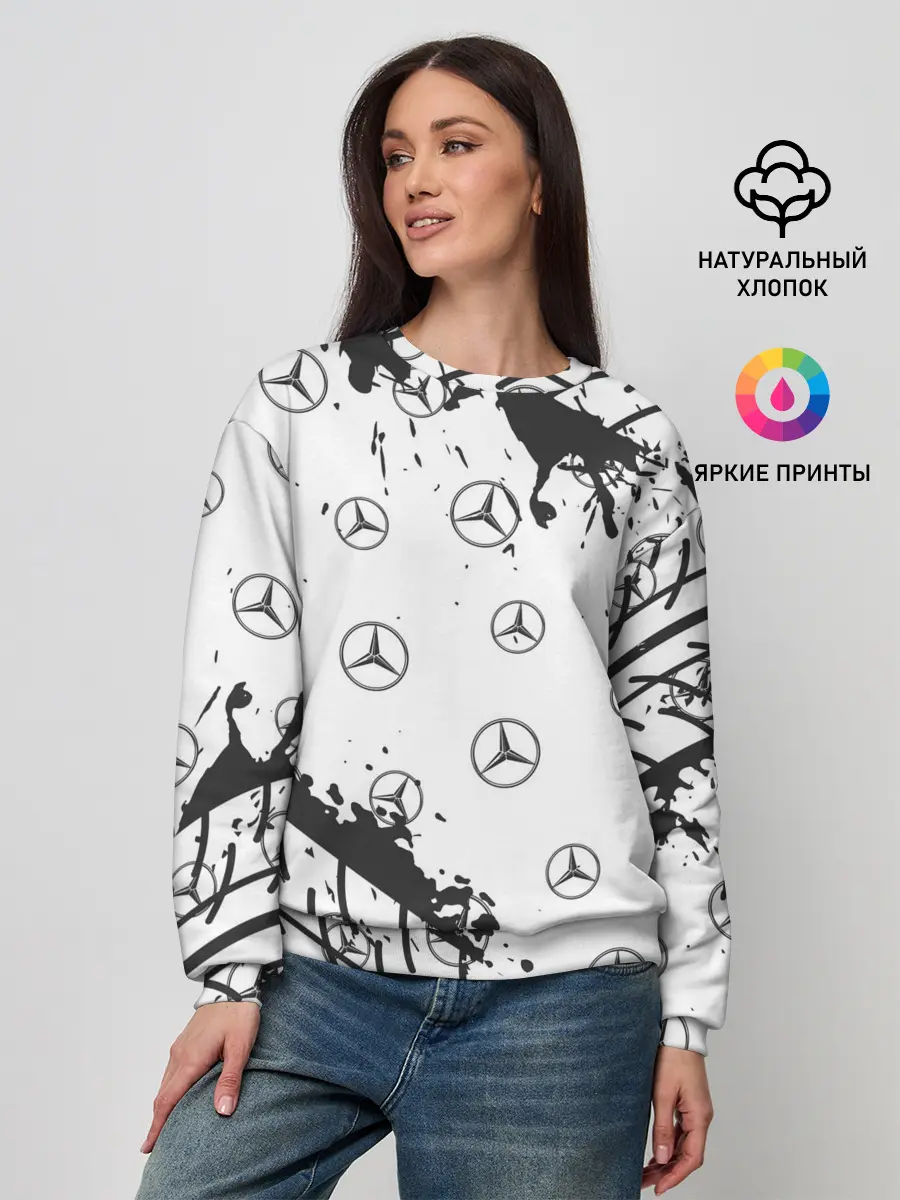 Женский свитшот / MERCEDES / МЕРСЕДЕС