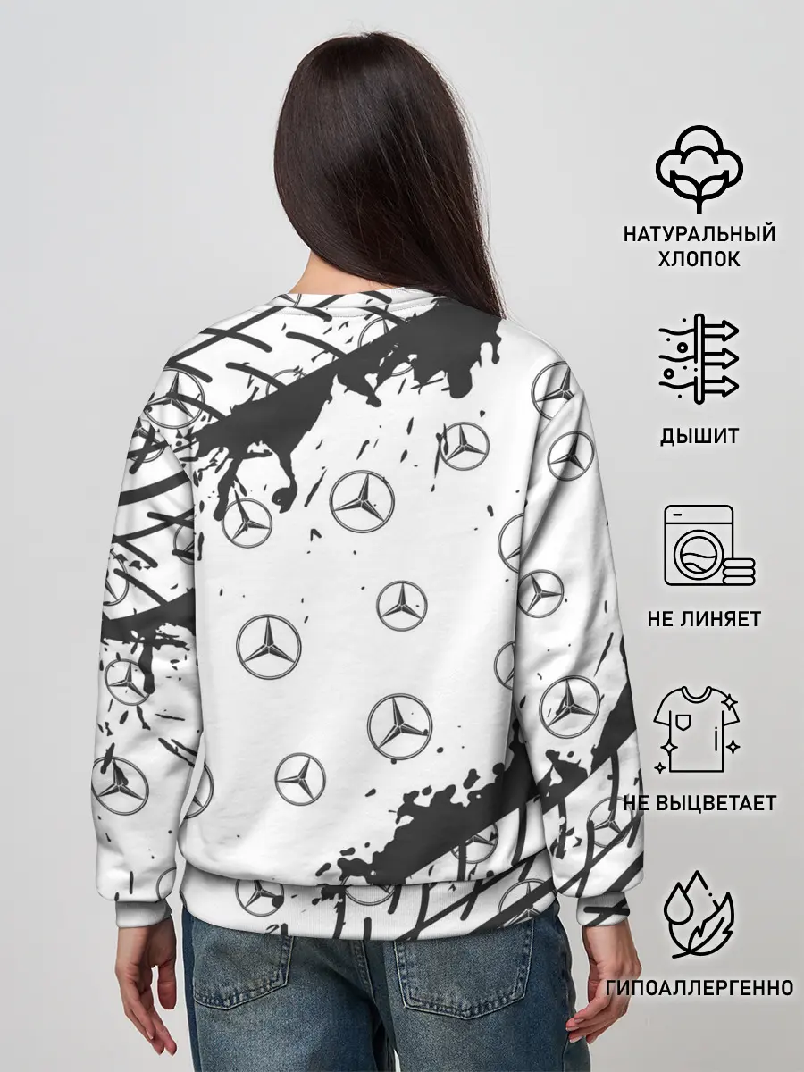 Женский свитшот / MERCEDES / МЕРСЕДЕС
