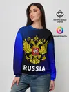 Женский свитшот / RUSSIA / РОССИЯ