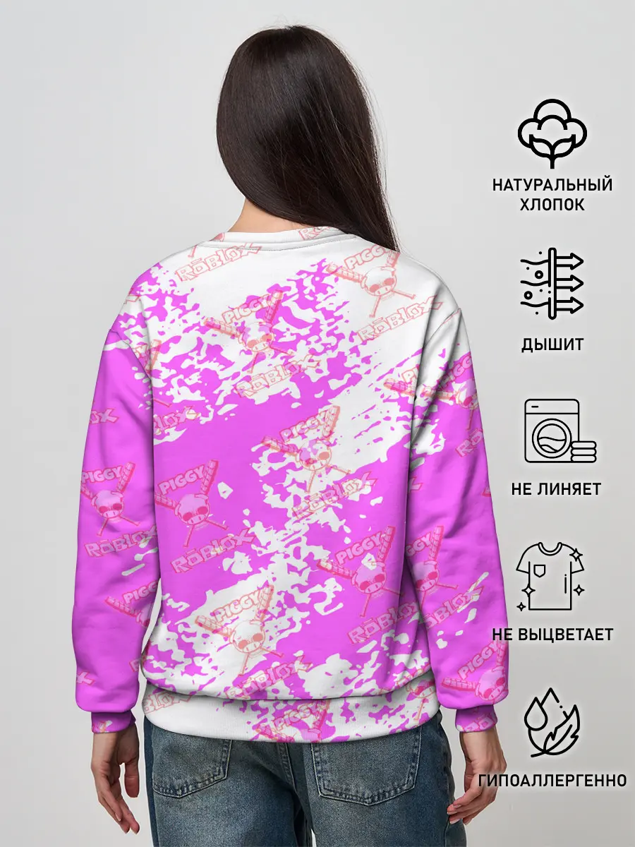 Женский свитшот / Свинка Пигги из Roblox