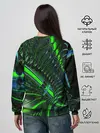 Женский свитшот / DIGITAL NEON GREEN