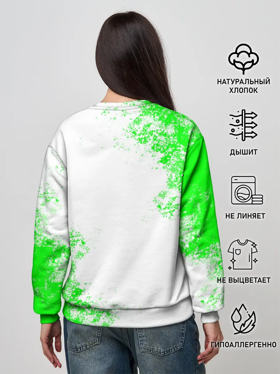 Женский свитшот / MINECRAFT CREEPER