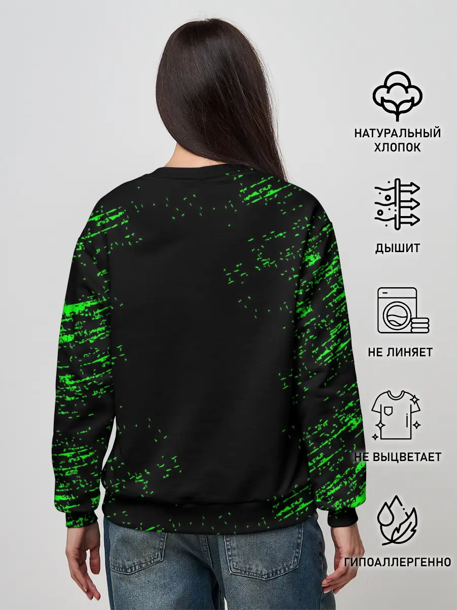 Женский свитшот / MINECRAFT CREEPER
