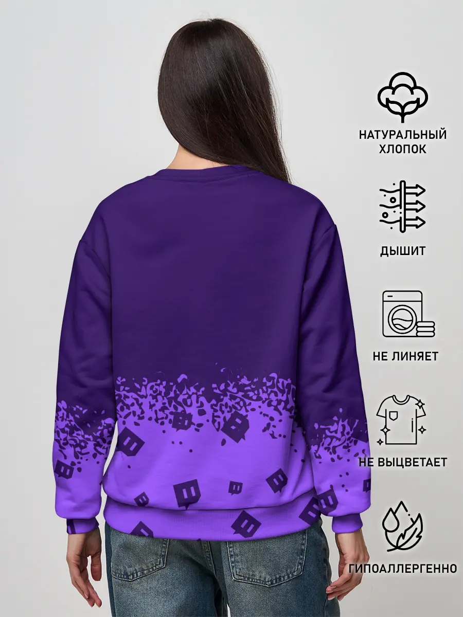 Женский свитшот / TWITCH / ТВИЧ