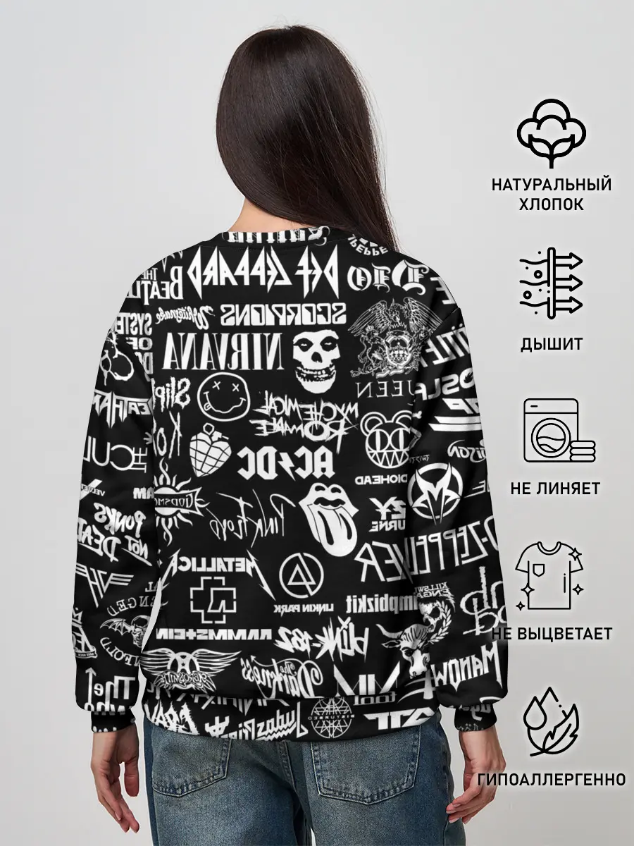 Женский свитшот / Рок Легенды | Всех времен