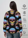 Женский свитшот / Neon skull