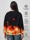 Женский свитшот / Огонь