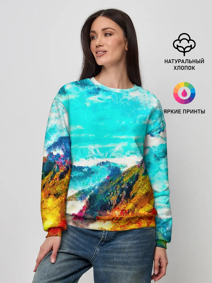 Женский свитшот / Японские горы