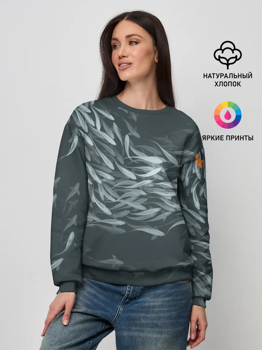 Женский свитшот / Рыбы