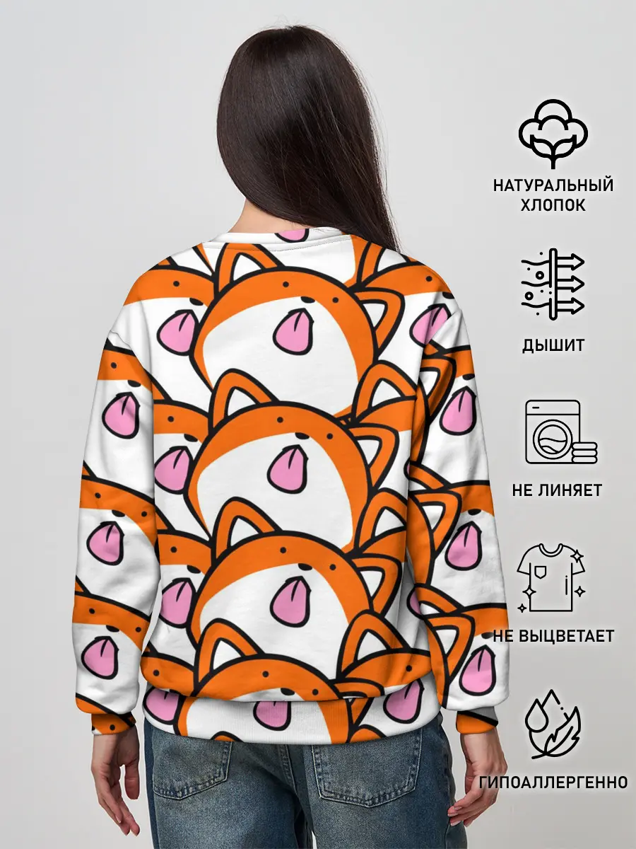 Женский свитшот / ЛИСИЧКИ
