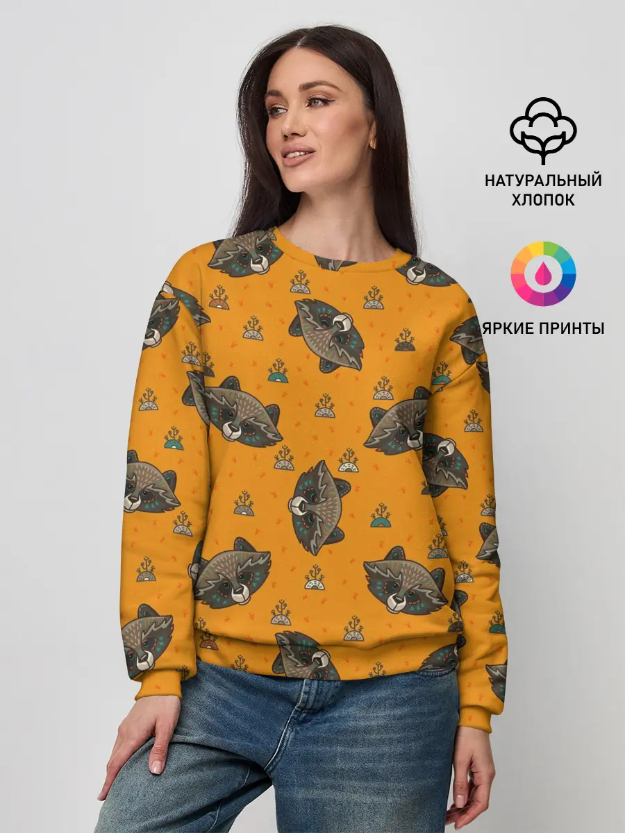 Женский свитшот / Енотики