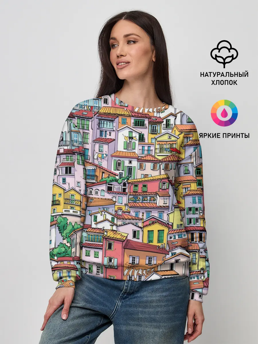 Женский свитшот / Ментон Франция