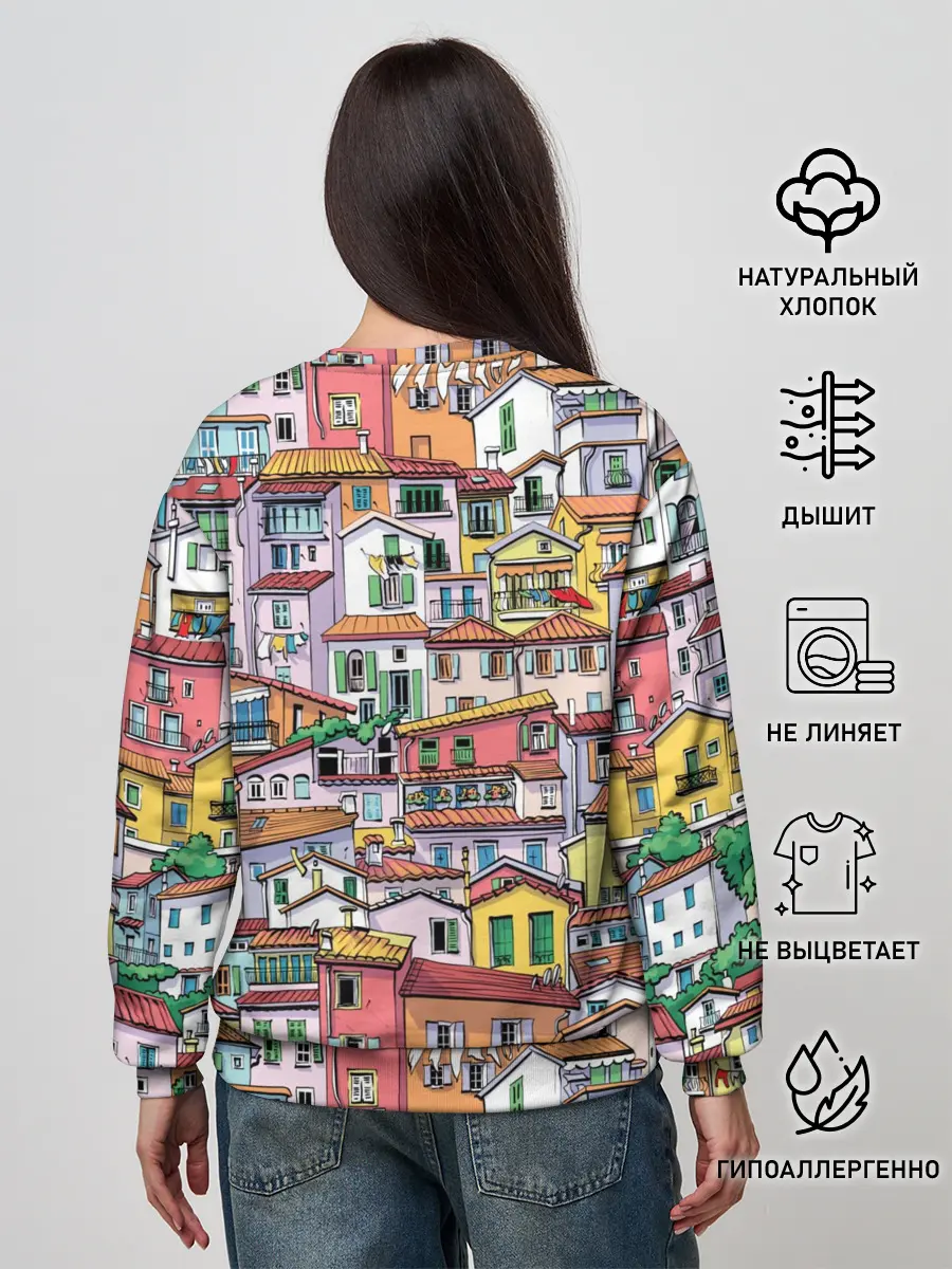 Женский свитшот / Ментон Франция