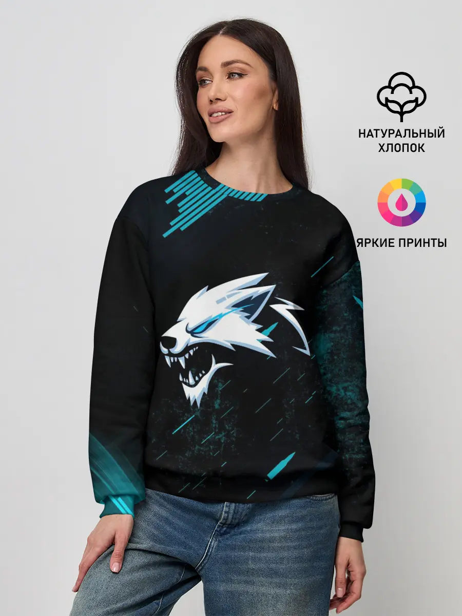 Женский свитшот / Sky Wolf