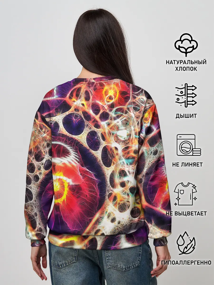 Женский свитшот / Абстракция / Психоделика