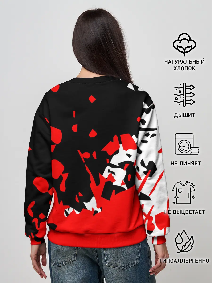 Женский свитшот / KILLA красные брызги